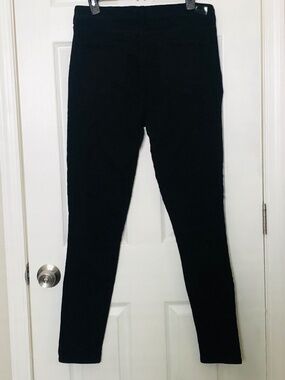 PAIGE Hoxton Ultra Skinny Jeans Womens 31 Black Mid Rise Stretch Denim